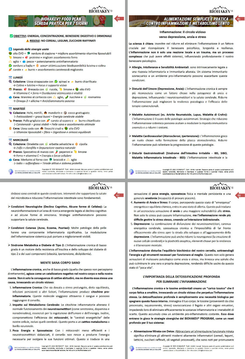 KIT METABOLIC DETOX - BIOHACKING eBook