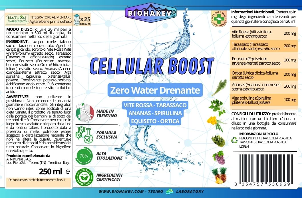 CELLULAR BOOST Zero Water Drenante